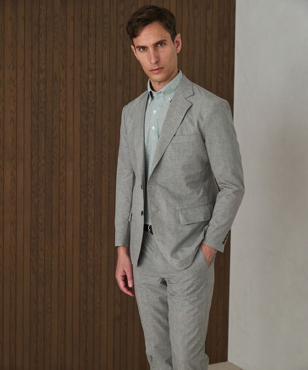 GOTAIRIKU 圧倒的清涼感【夏に必要なカイテキ7機能】クールドッツ セットアップジャケット_クラシックプリント(26年モデル) ライトグレー_クラシックプリント