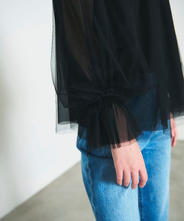 GRACE CONTINENTAL チュール2WAYトップ ブラック
