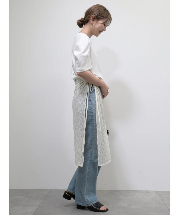 AMERICAN HOLIC レースラップスカート Off White