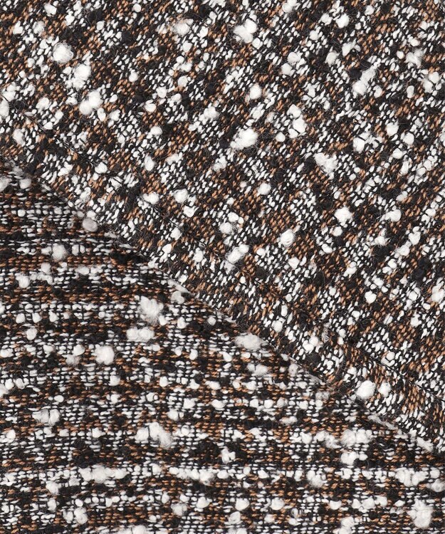 JOSEPH ウールツィード　ダブルブレステッドコート Black combo