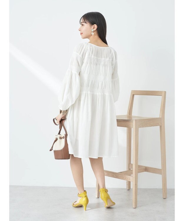 earth music&ecology シャーリングチュニック Off White