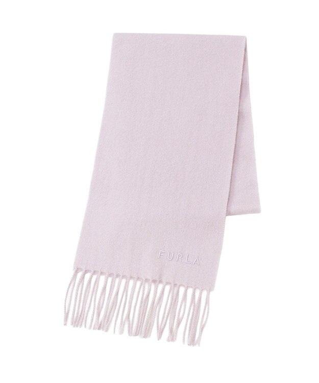 MOONBAT FURLA(フルラ）カシミヤ100％ 無地 プチマフラー ライトパープル