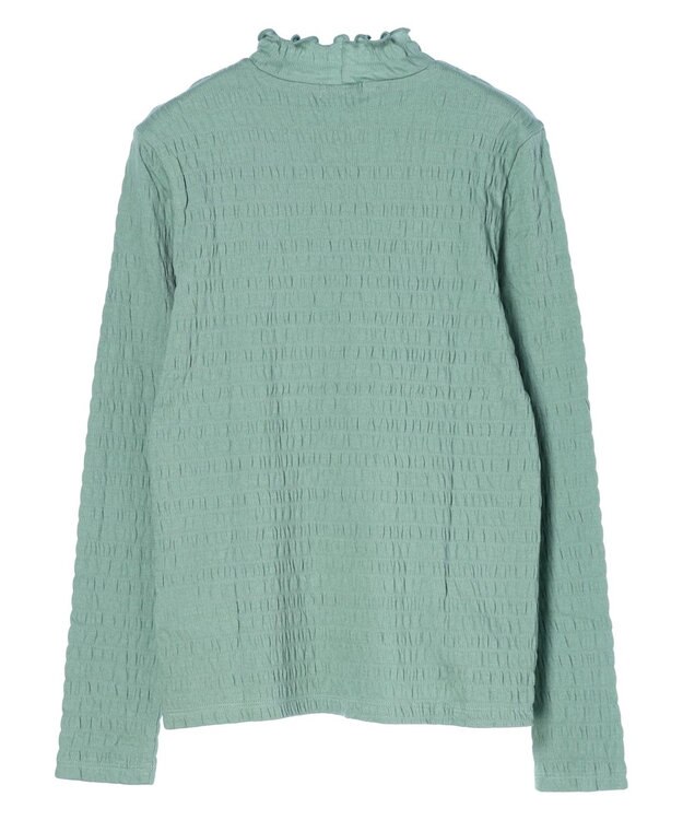 earth music&ecology シャーリングハイネックプルオーバー Mint