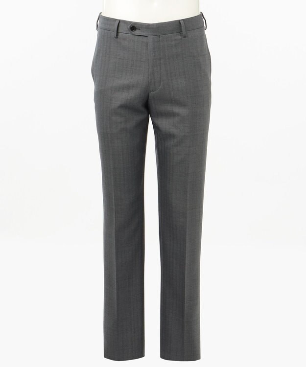 J.PRESS MEN 【ESSENTIAL CLOTHING】ヘリンボーンオーバーペーン スーツ グレー系4