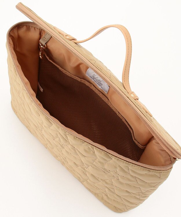 UNBILLION cachecache 星キルティング加工PCバッグ ベージュ