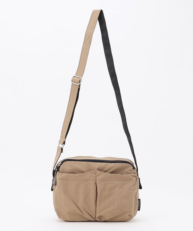 LA BAGAGERIE 【MONICA】フロントポケットショルダーバッグ グレージュ