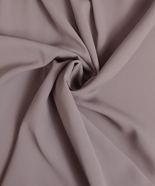 Tiaclasse L 【洗える】リボン付きタックスリーブチュニックブラウス グレージュ