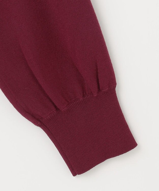 J.PRESS LADIES L 【洗える】PRINCE Vネック ニット ワイン系