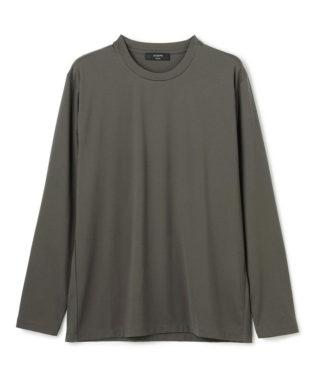 JOSEPH HOMME ハイゲージベアスムース　クルーネック長袖Ｔシャツ ダークグリーン系