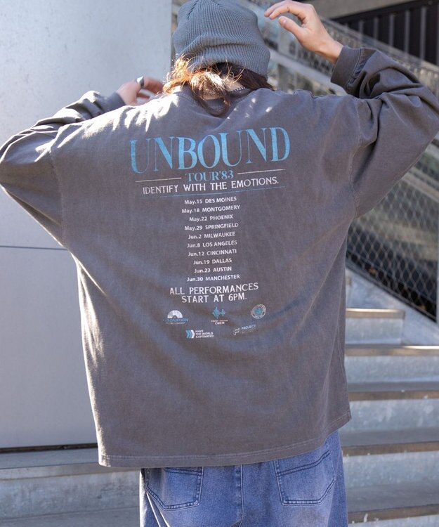 WEGO ピグメントグラフィックロンT 柄3