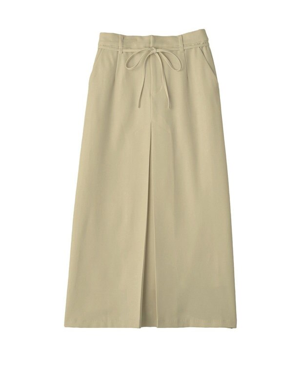 CRAFT STANDARD BOUTIQUE フロントタックロングスカート Light Khaki
