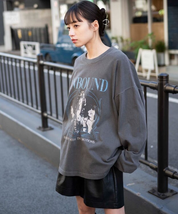 WEGO ピグメントグラフィックロンT 柄3