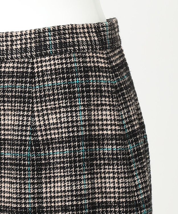 23区 L 【R(アール)】カラーウィンドウペンチェック スカート ベージュxブラック