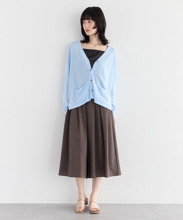 YECCA VECCA 【UVカット】ガウチョパンツ Light Gray