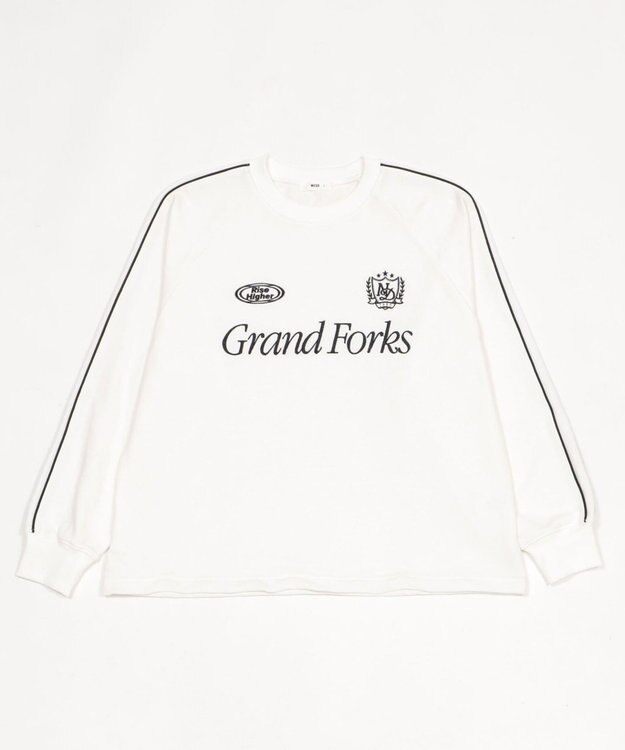 WEGO 【ユニセックス着用ITEM】ショートドロストラインプルオーバー ホワイト