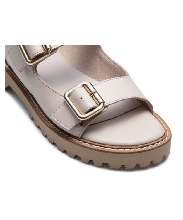 REGAL FOOT COMMUNITY 【リーガルレディース】F28R ダブルバックルサンダル サンダル アイボリー