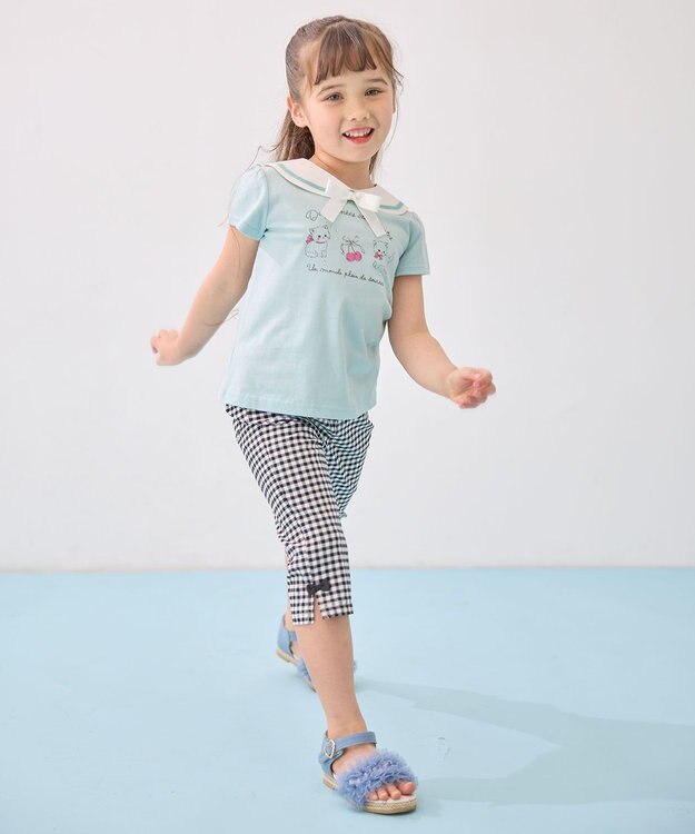 ANY KIDS セーラーカラー Tシャツ ミント