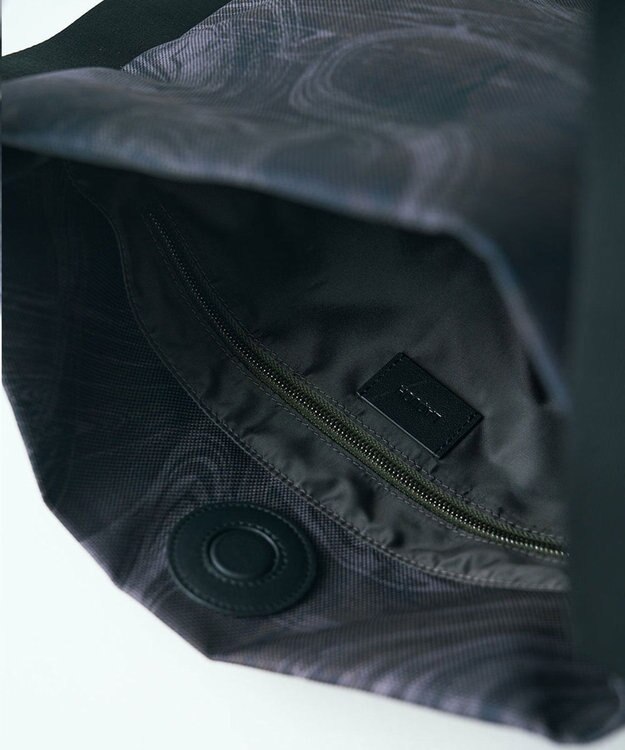 MIYABIYA LAQUOH マーブル墨流し ワンショルダーS ライトグレー