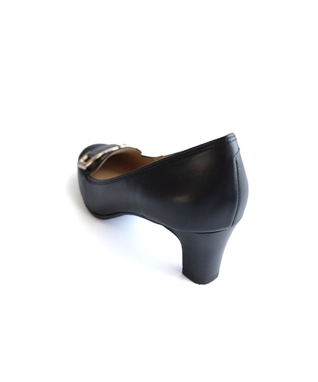 Pointer 日本製 本革バックルパンプス ブラック