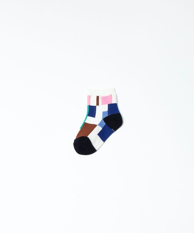 TRICOTE RANDOM PATCH SOCKS / ランダムパッチ キッズソックス (KIDS) 03GIRL