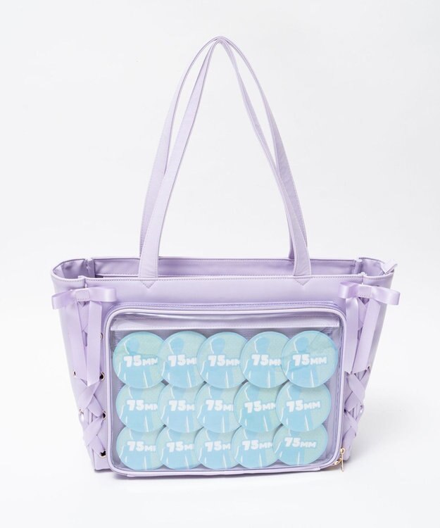 WEGO 【痛バ＆推し活グッズ】レースアップフレーム痛バッグS【一部店舗限定】 ライトパープル