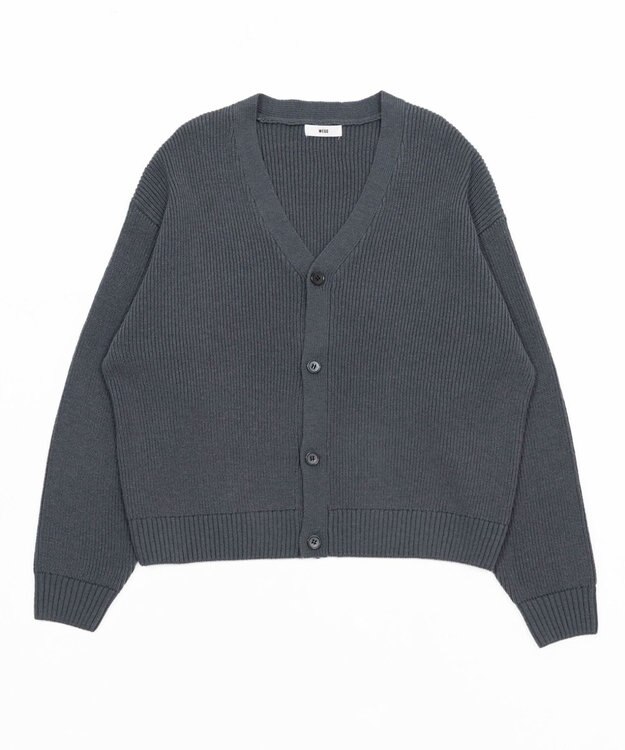 WEGO 【ユニセックス着用ITEM/MLサイズ展開】クロップドカーディガン ブルーその他