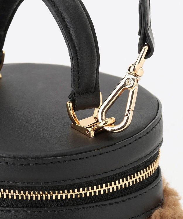 23区 VIOLAdORO エコムートン ショルダー バッグ ダークブラウン系