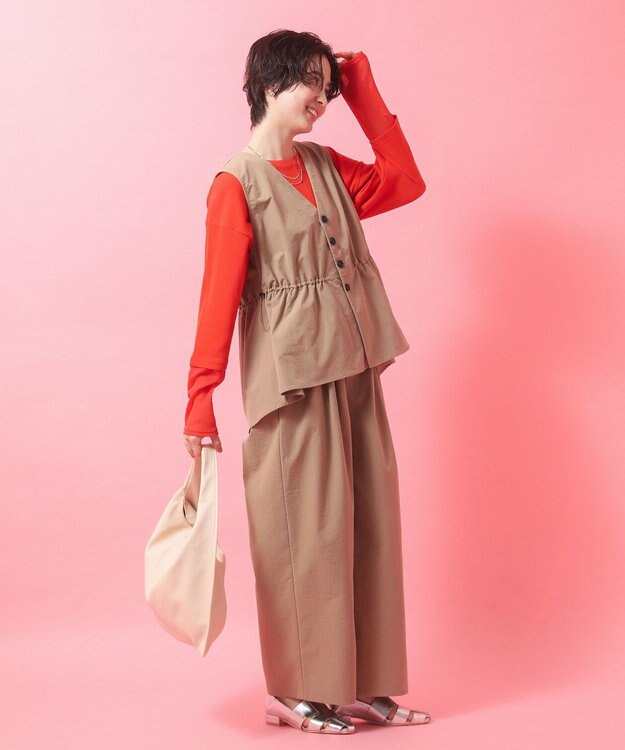 Green Parks トライアングルショルダーバッグ Ivory