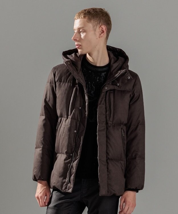 JOSEPH HOMME コマスエード　ダウンコート グレー系