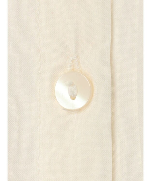CRAFT STANDARD BOUTIQUE インド綿フリル衿ワンピース Ivory