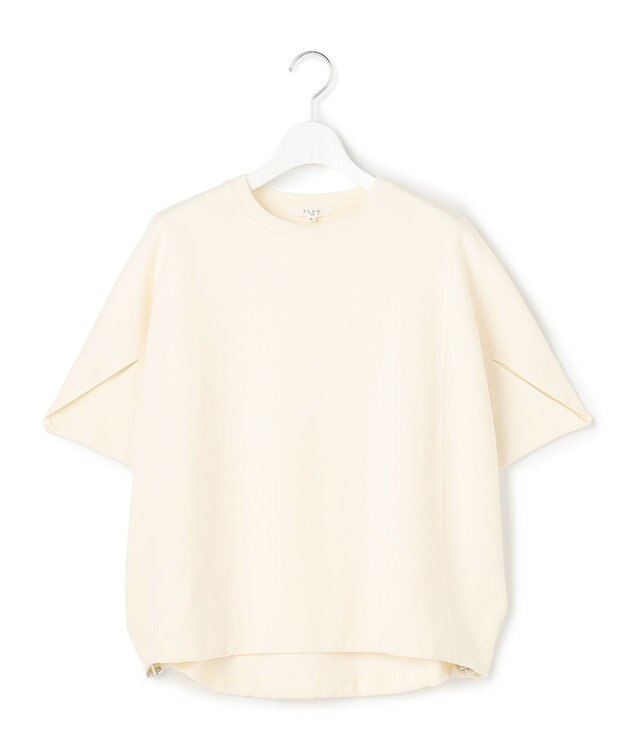 23区 【SLOW/一部店舗限定】ライトダンボール ドロストデザイン カットソー アイボリー