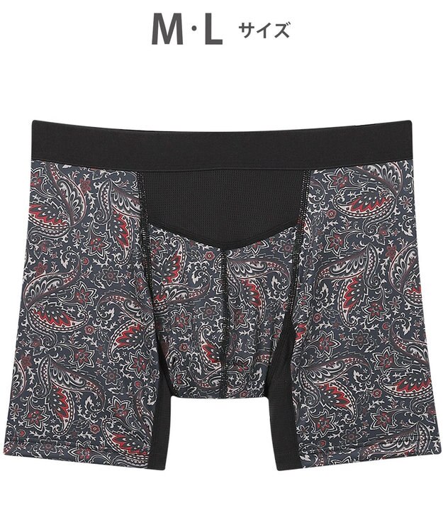 WACOAL MEN ボクサーパンツ 吸汗速乾(身生地部) ムレ軽減設計(フロント・バック) 前開き 下着 メンズ GT3061 /ブロス バイ ワコールメン グレイッシュブルー