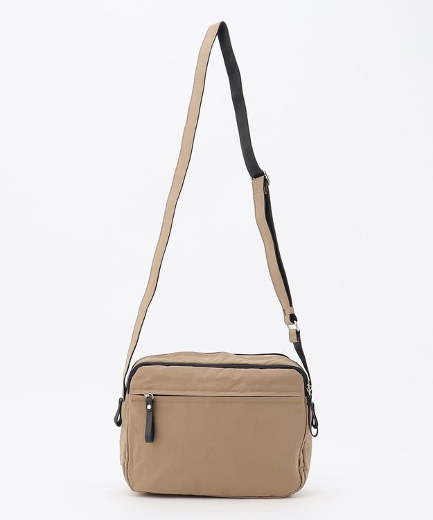 LA BAGAGERIE 【MONICA】フロントポケットショルダーバッグ グレージュ