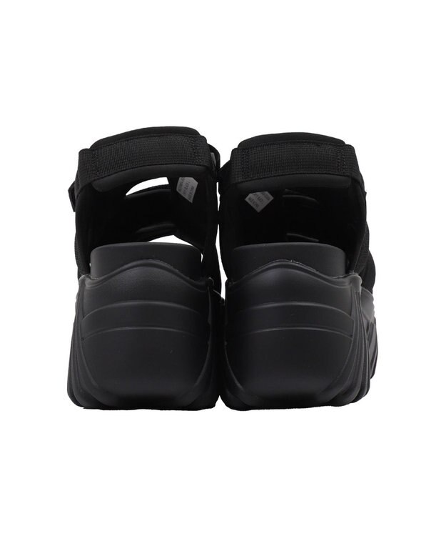 WEGO 厚底ベルトスポーツサンダル ブラック