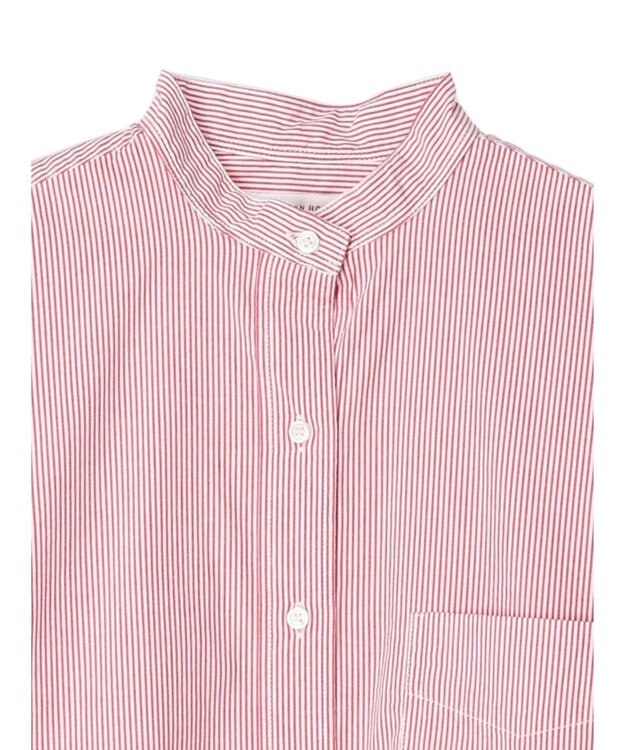 AMERICAN HOLIC 綿ブロードＢＩＧシャツ Stripe Red
