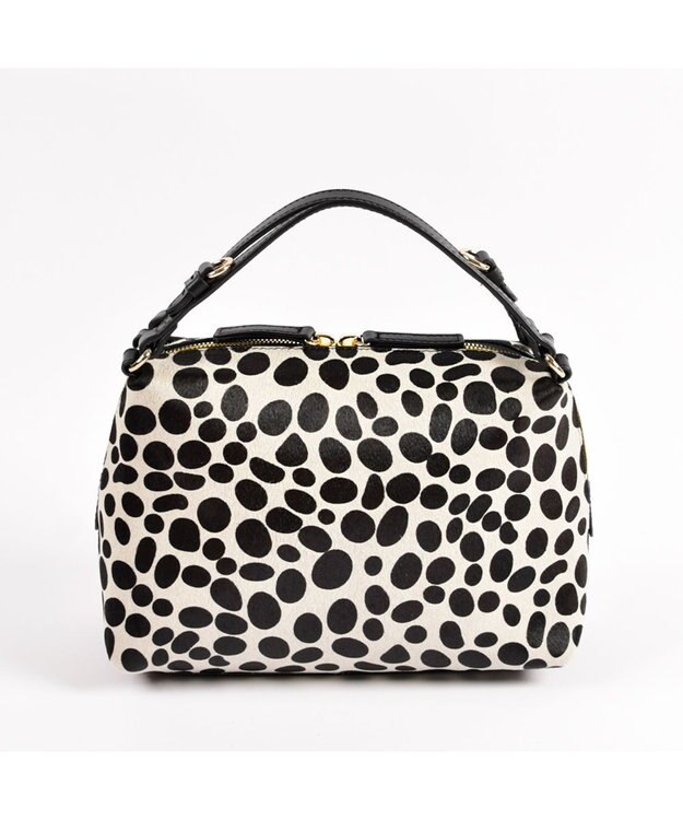 LA BAGAGERIE カウヘアーミニバッグ ダルメシアン