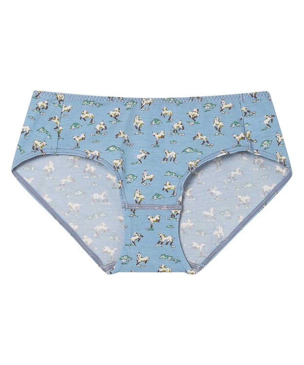 une nana cool ショーツ MADE WITH LIBERTY FABRIC グレイッシュブルー