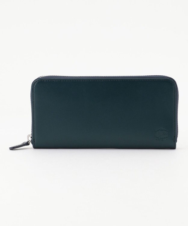 J.PRESS MEN 【MORPHO×J.PRESS】スムースヌメ 長財布(ラウンドファスナー) ネイビー系