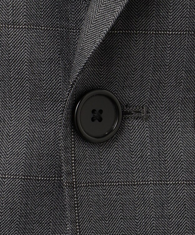 J.PRESS MEN 【ESSENTIAL CLOTHING】ヘリンボーンオーバーペーン スーツ グレー系4