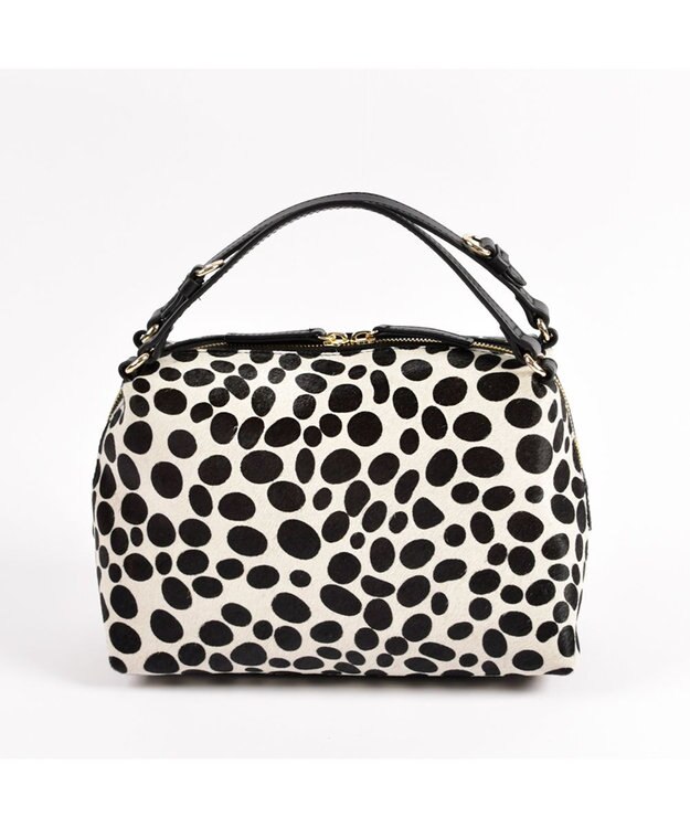 LA BAGAGERIE カウヘアーミニバッグ ダルメシアン