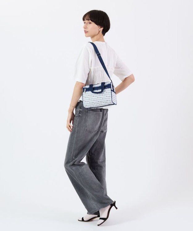LeSportsac EVERYDAY SM SATCHEL/マリンロゴボーダー マリンロゴボーダー