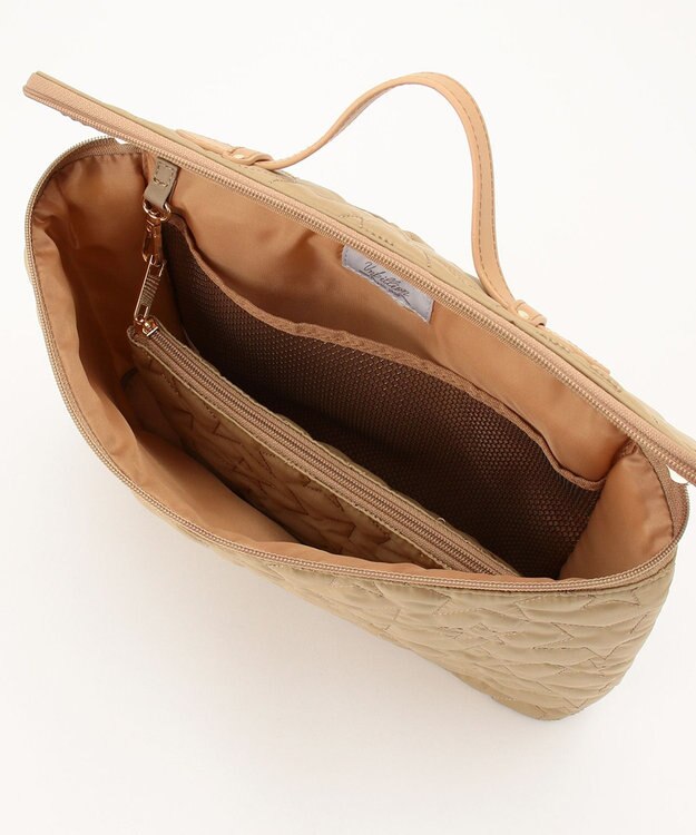 UNBILLION cachecache 星キルティング加工PCバッグ ベージュ