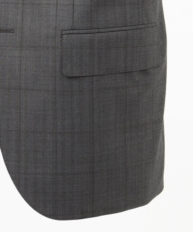 J.PRESS MEN 【ESSENTIAL CLOTHING】ヘリンボーンオーバーペーン スーツ グレー系4