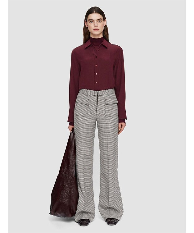 JOSEPH フルイドムリネ　トラウザーズ Ivory/Arabica