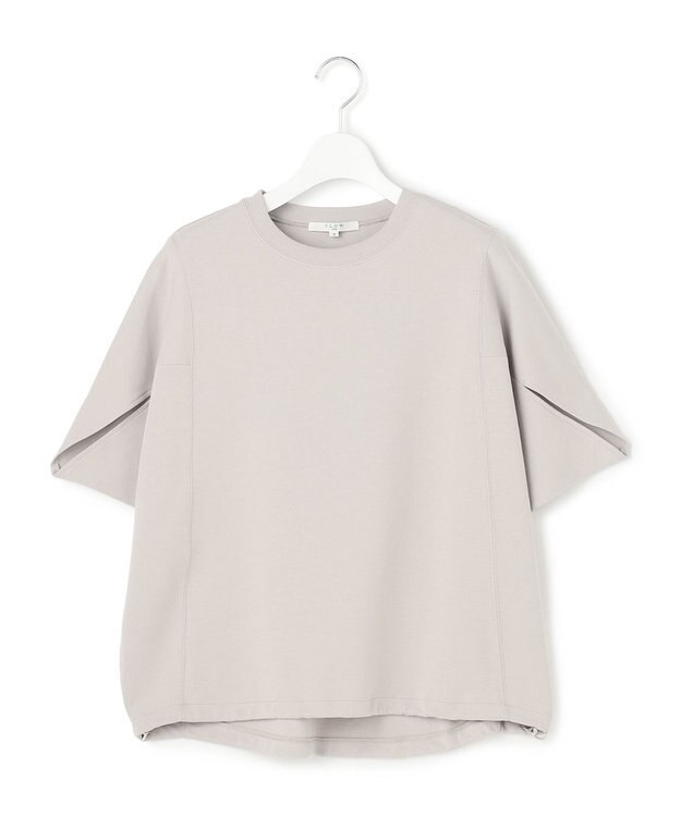 23区 【SLOW/一部店舗限定】ライトダンボール ドロストデザイン カットソー ライトグレー
