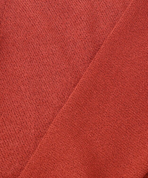 自由区 【洗える】ペーパーブレンドショート カーディガン レッド