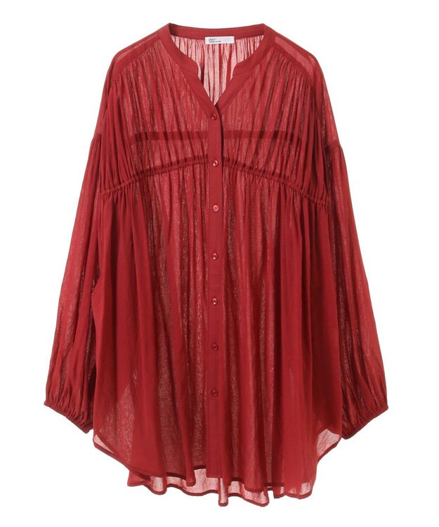 CRAFT STANDARD BOUTIQUE ヴィンテージボイルシャーリングチュニック Red
