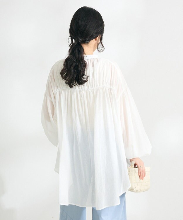 CRAFT STANDARD BOUTIQUE ヴィンテージボイルシャーリングチュニック White