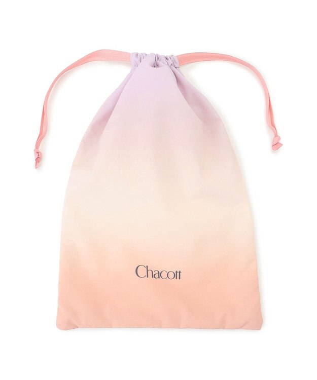 Chacott グラデーション半メッシュ巾着M ロイヤルピンク