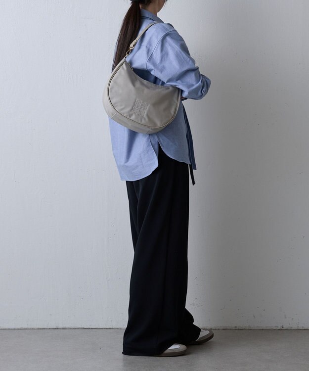 russet ＜360g/撥水性あり＞ コーデュラナイロン2wayショルダーバッグ(CE-1537) L.Greige